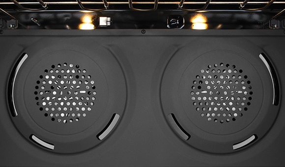 Twin fan system for even cooking