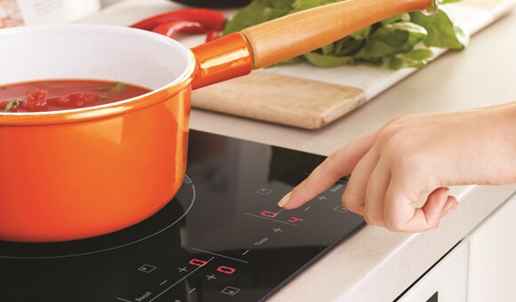 Touch on glass controls