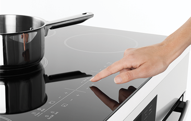 Stylish touch-on-glass controls