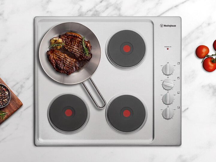60cm Electric Cooktop Stainless Steel (WHS642SC) Westinghouse