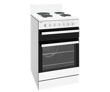 54cm white freestanding cooker