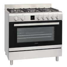 90cm freestanding electric oven and gas cooktop