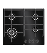 60cm 4 burner ceramic glass gas cooktop: HG674550VB