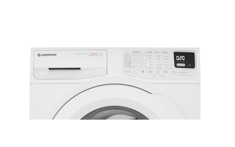 simpson ezi set 8kg front load washing machine