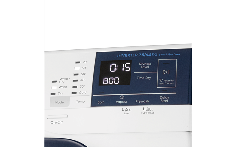 7 5kg 4 5kg Washer Dryer Combo Eww7524adwa Electrolux Australia
