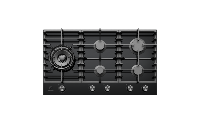 90cm 5 Burner Gas Cooktop Ehg955bd Electrolux Australia