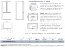 524L stainless steel French door