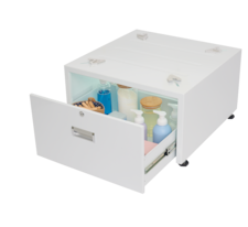 Laundry Pedestal with Locking Drawer