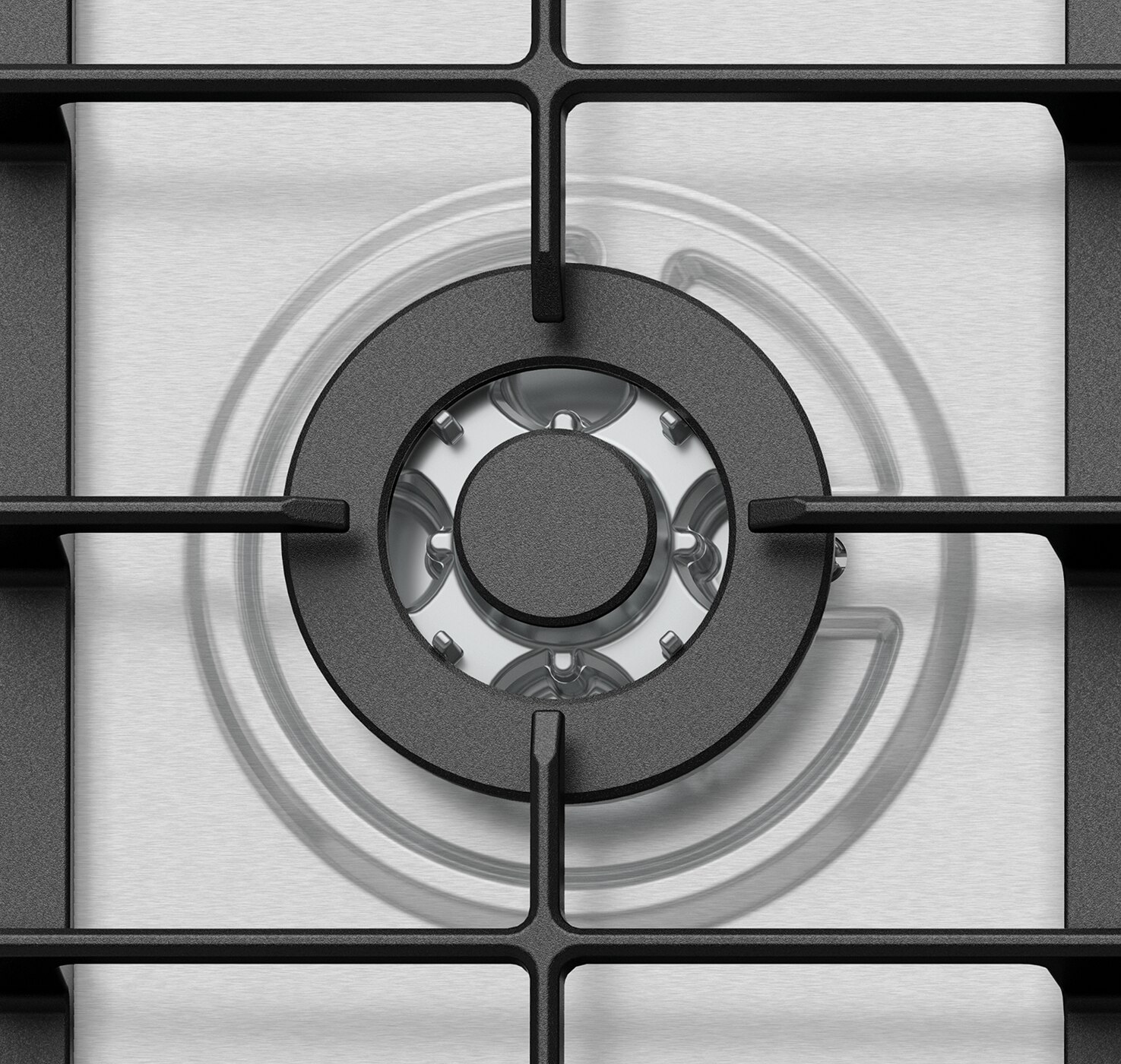 90cm 5 Burner Stainless Steel Gas Cooktop (WHG954SC) Westinghouse
