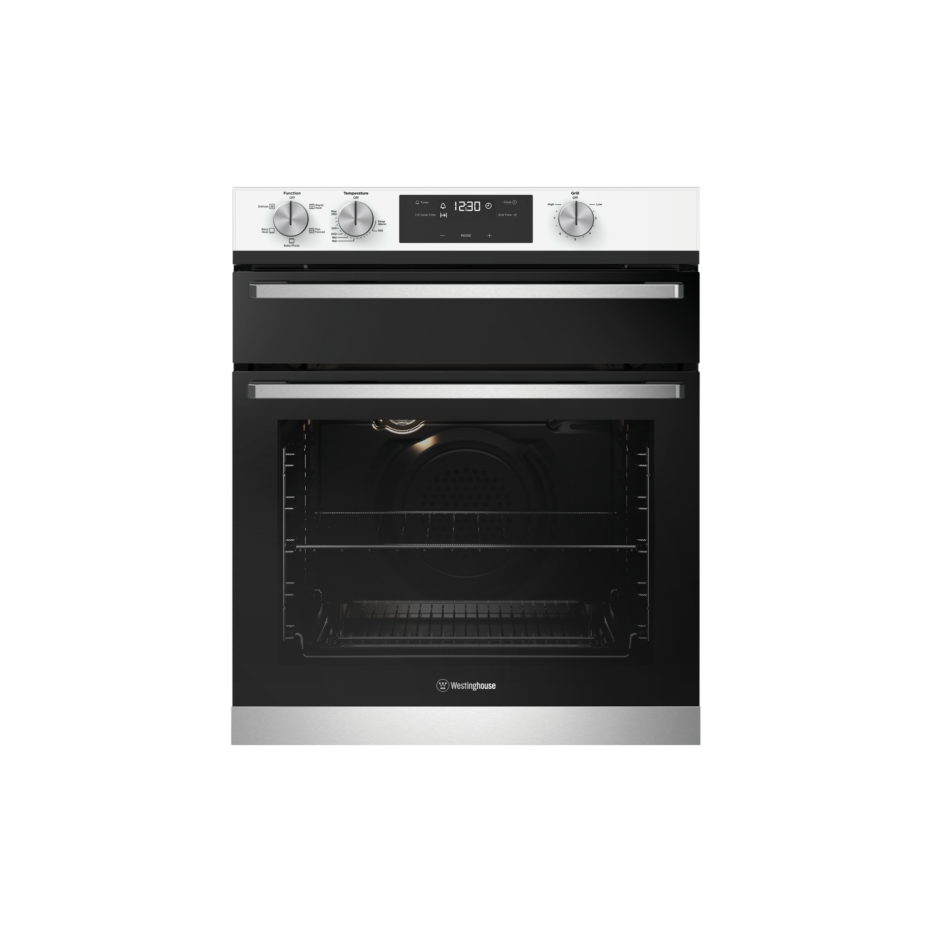 60cm multifunction 5 oven with separate grill, white (WVE655WC