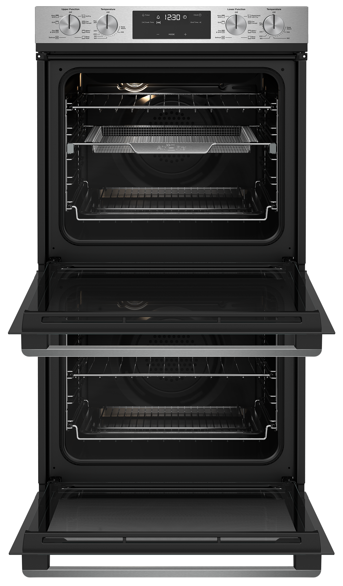 60cm MultiFunction 8/8 Double Oven AirFry (WVE636SC) Westinghouse