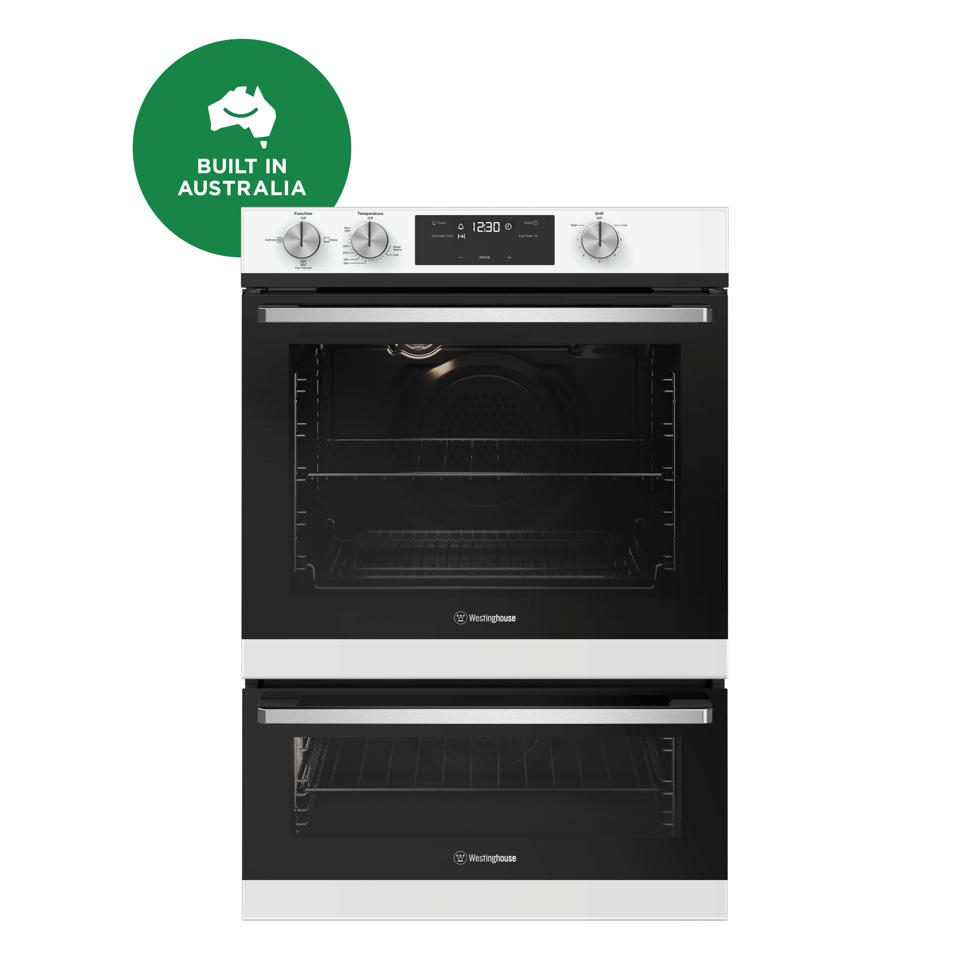 60cm MultiFunction 3 Gas Oven With Separate Grill White (WVG665WC