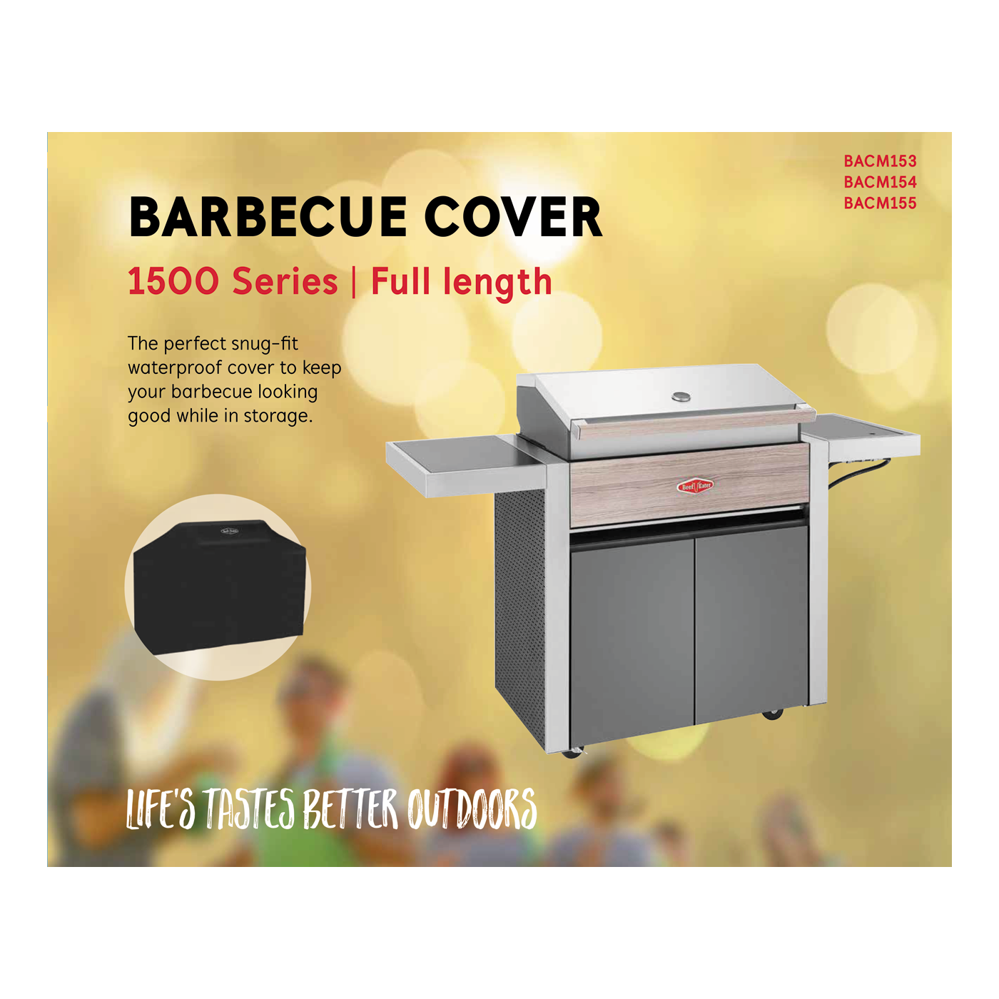 Cover for Beefeater 1500 Series 4 Burner Mobile BBQ Beefeater BBQ