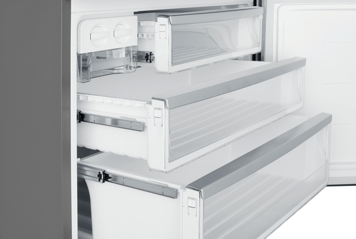 528L Dark Stainless bottom mount fridge (WBE5300BC) Westinghouse