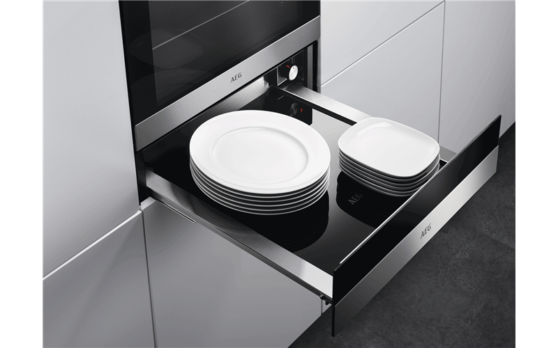 AEG 14cm built-in warming drawer, stainless steel KDK911424M