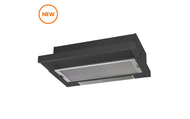 60cm slideout rangehood, black (CRR612DB) Chef Australia