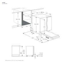 60cm fully integrated dishwasher