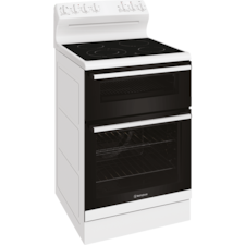 60cm freestanding electric oven and ceramic cooktop, white