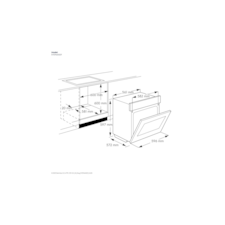 60cm Pyrolytic Oven with AirFryPlus and Food Probe, Black - 600 Series
