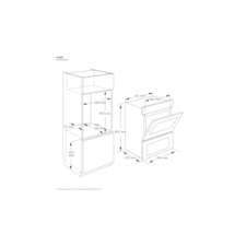 60cm Pyrolytic Double Oven with SteamBake, Black - 600 Series