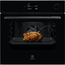 60cm Pyrolytic Oven with SteamCrisp and Food Probe, 22 Function, Black - 700 Series