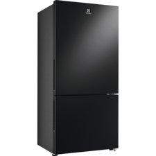 496L Bottom Mount Fridge Freezer, Matt Charcoal Black