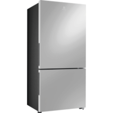 496L Bottom Mount Fridge Freezer, Stainless Steel