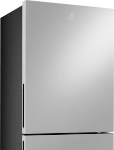496L Bottom Mount Fridge Freezer, Stainless Steel