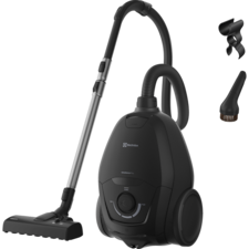 Canister Bagged Vacuum Cleaner, Ebony Black - UltraSilencer Plus
