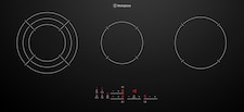 90cm 3 Zone Ceramic Cooktop with Touch Control - Series 5