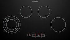 90cm 4 Zone Ceramic Cooktop with Touch Control - Series 5