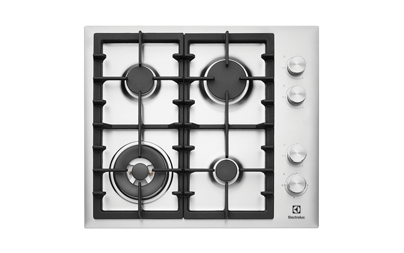 60cm 4 Burner Stainless Steel Gas Cooktop With Side Controls