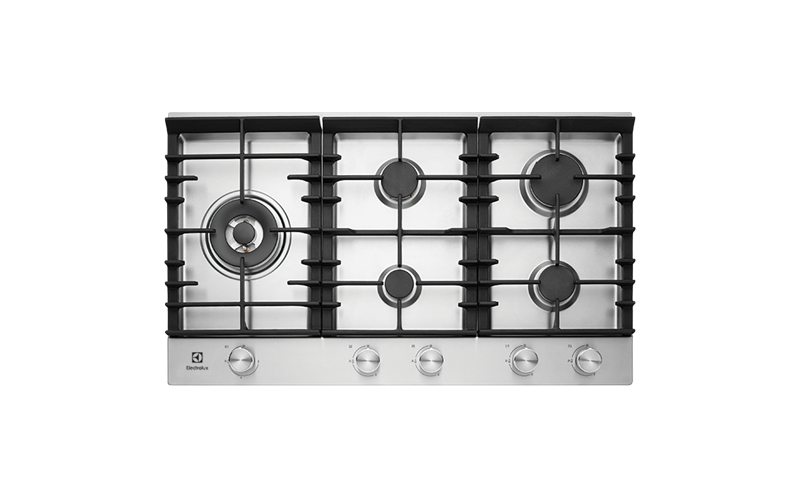 90cm 5 Burner Gas Cooktop With Front Controls Ehg955sa