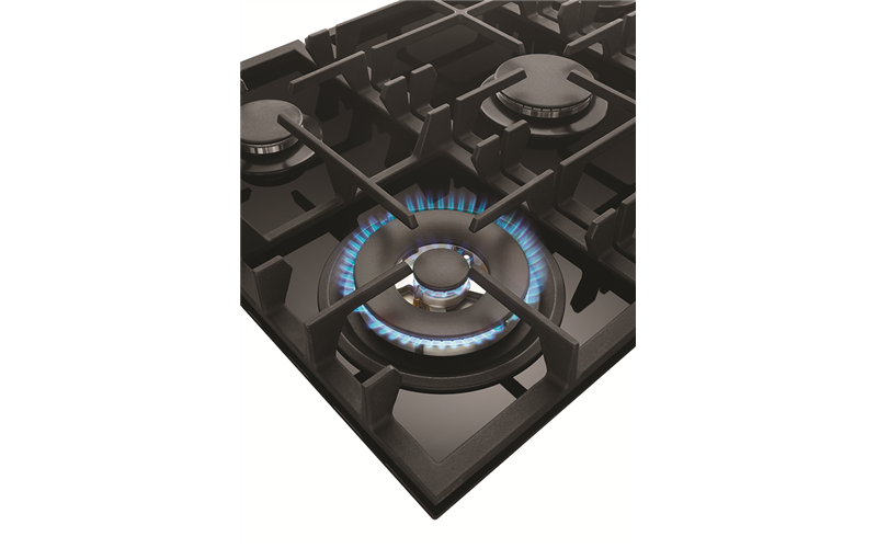 90cm 5 Burner Glass Gas Cooktop With Side Controls Ehg953ba