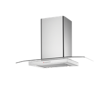 90cm Flat glass and stainless steel canopy