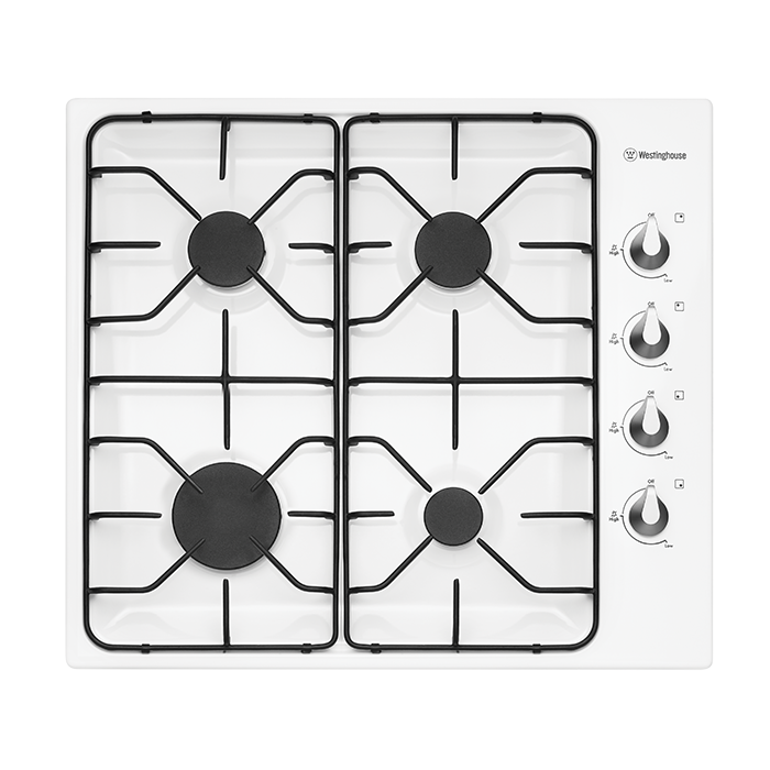 60cm white enamel gas cooktop (WHG640WA) Westinghouse Australia