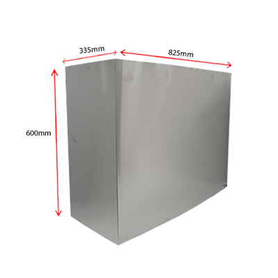 Rangehood Ducting - Stainless Steel Flue Cover (1200mm)