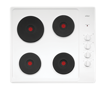 Electric 4 solid element cooktop