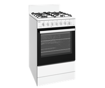 54cm White Freestanding Cooker