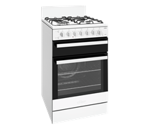 54cm white freestanding cooker