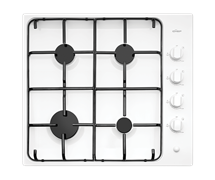 60cm 4 burner white gas cooktop