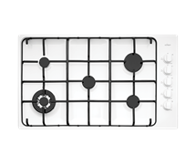 86cm 5 Burner White Gas cooktop