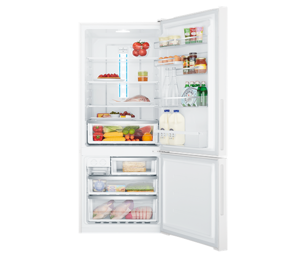 453L White bottom mount refrigerator (WBE4502WB)