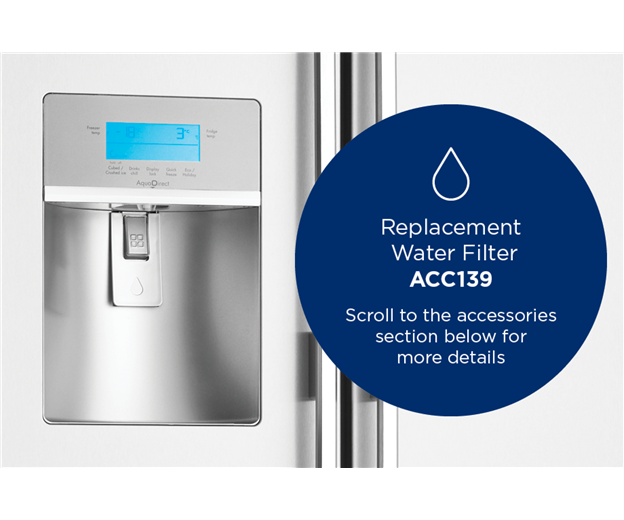 690L Classic White Side by Side Ice and Water Refrigerator (WSE6970WE)